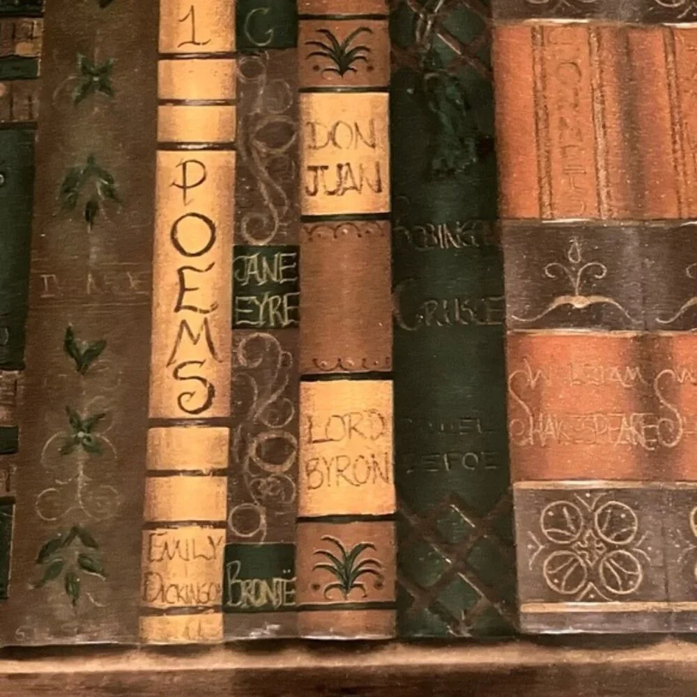Vintage Antique Book Spine prepasted decorative borders by York